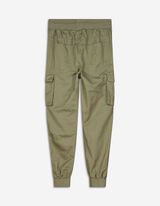 joggersy - elastyczny pas - zielony