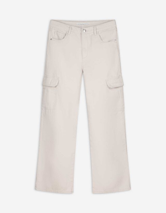 Cargohose - Twill - beige