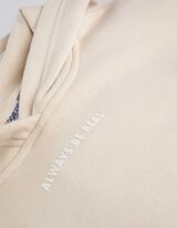 Felpa con cappuccio - Stampa - beige