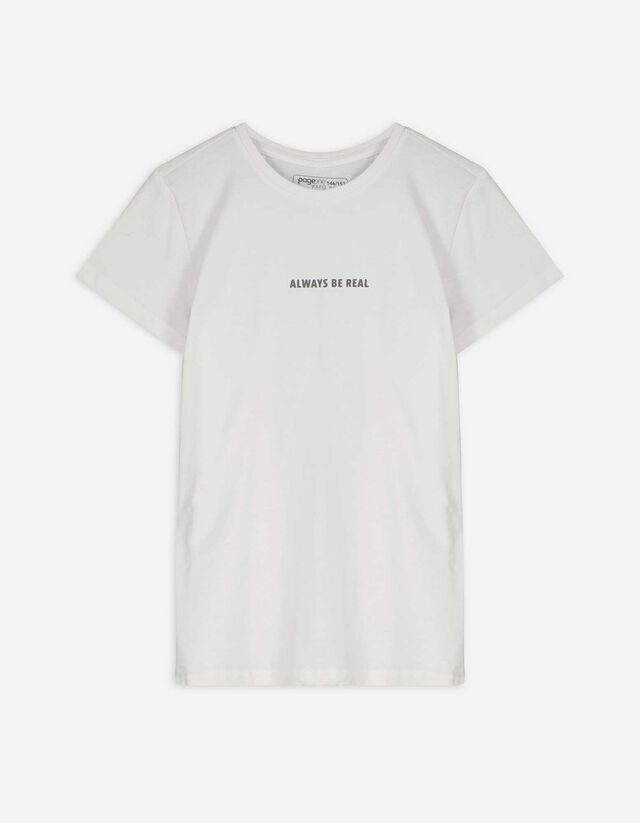 T-Shirt - Print - weiß