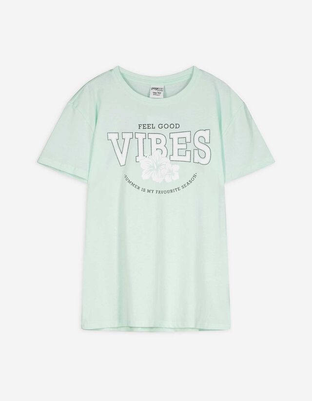 T-Shirt - Print - türkis