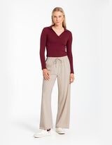 Jogginghose - einfarbig - weiß