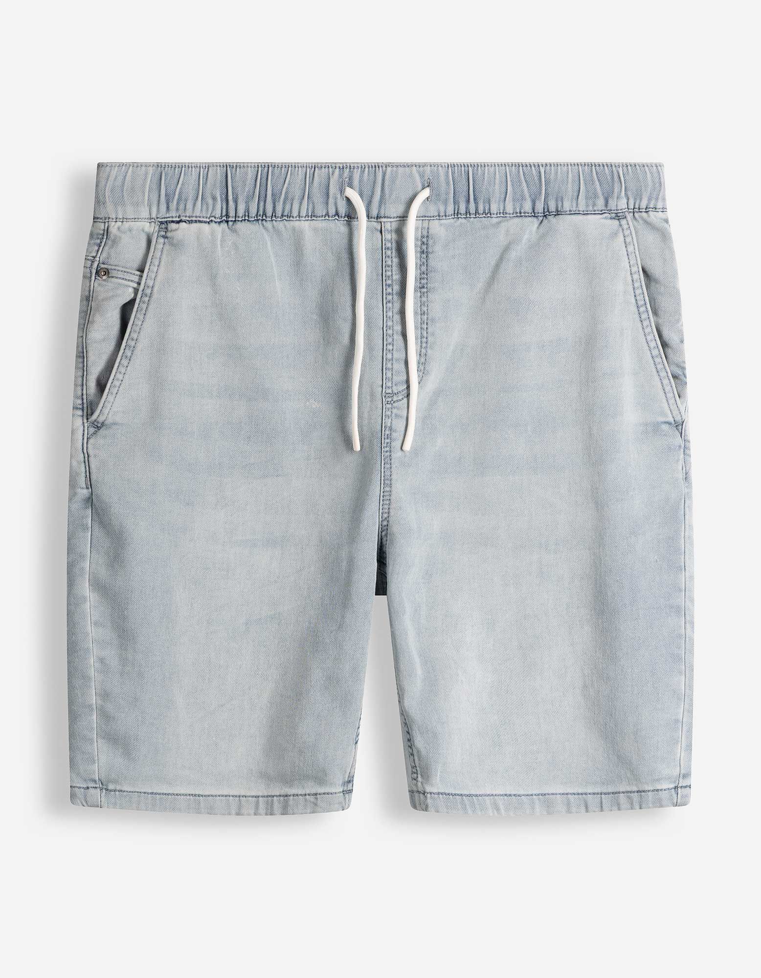 Jeansshorts - Jogger Fit - Hellblau