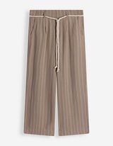 Culotte - Leinen-Optik - Braun