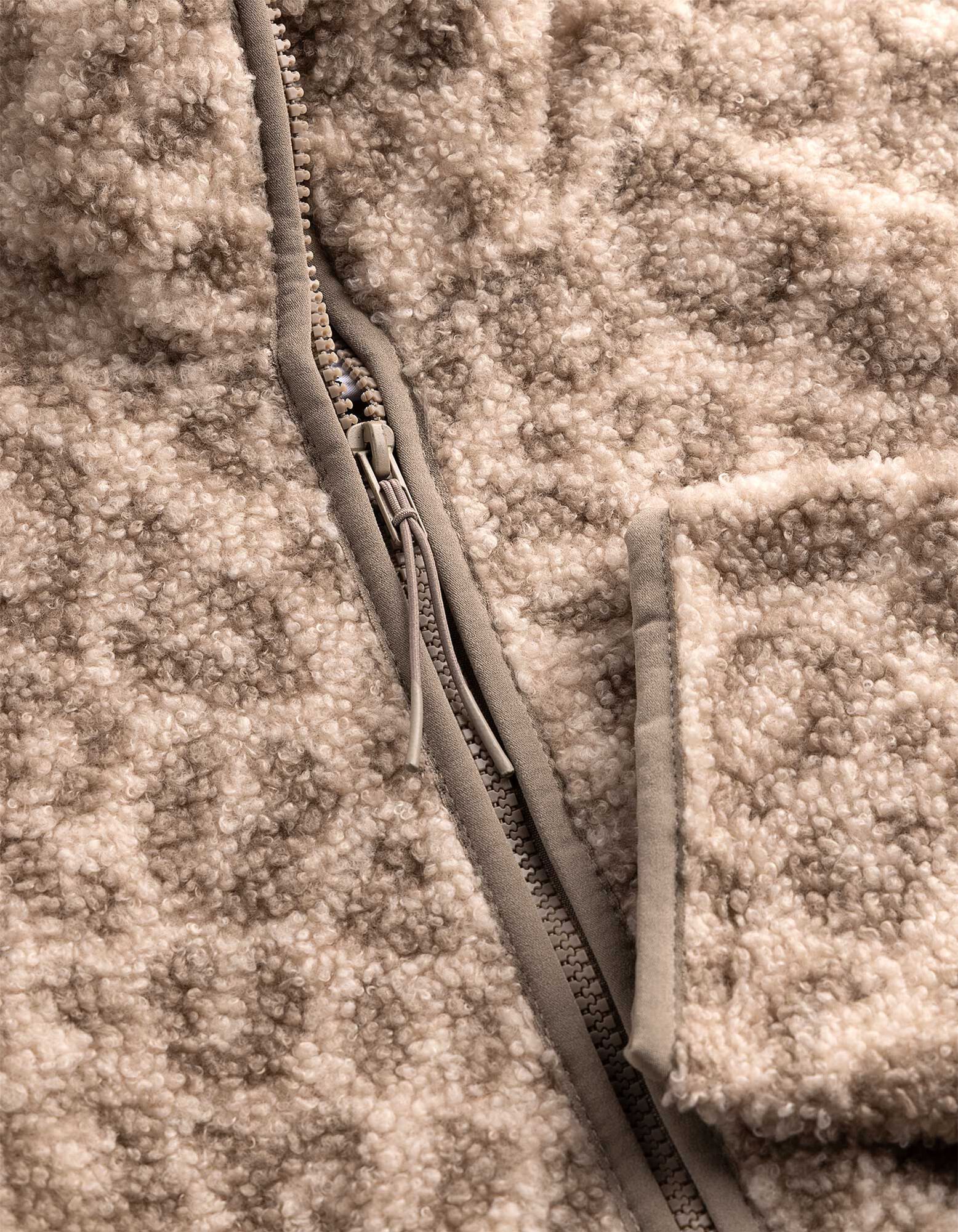 Sweatshirt - Teddyfell - Beige