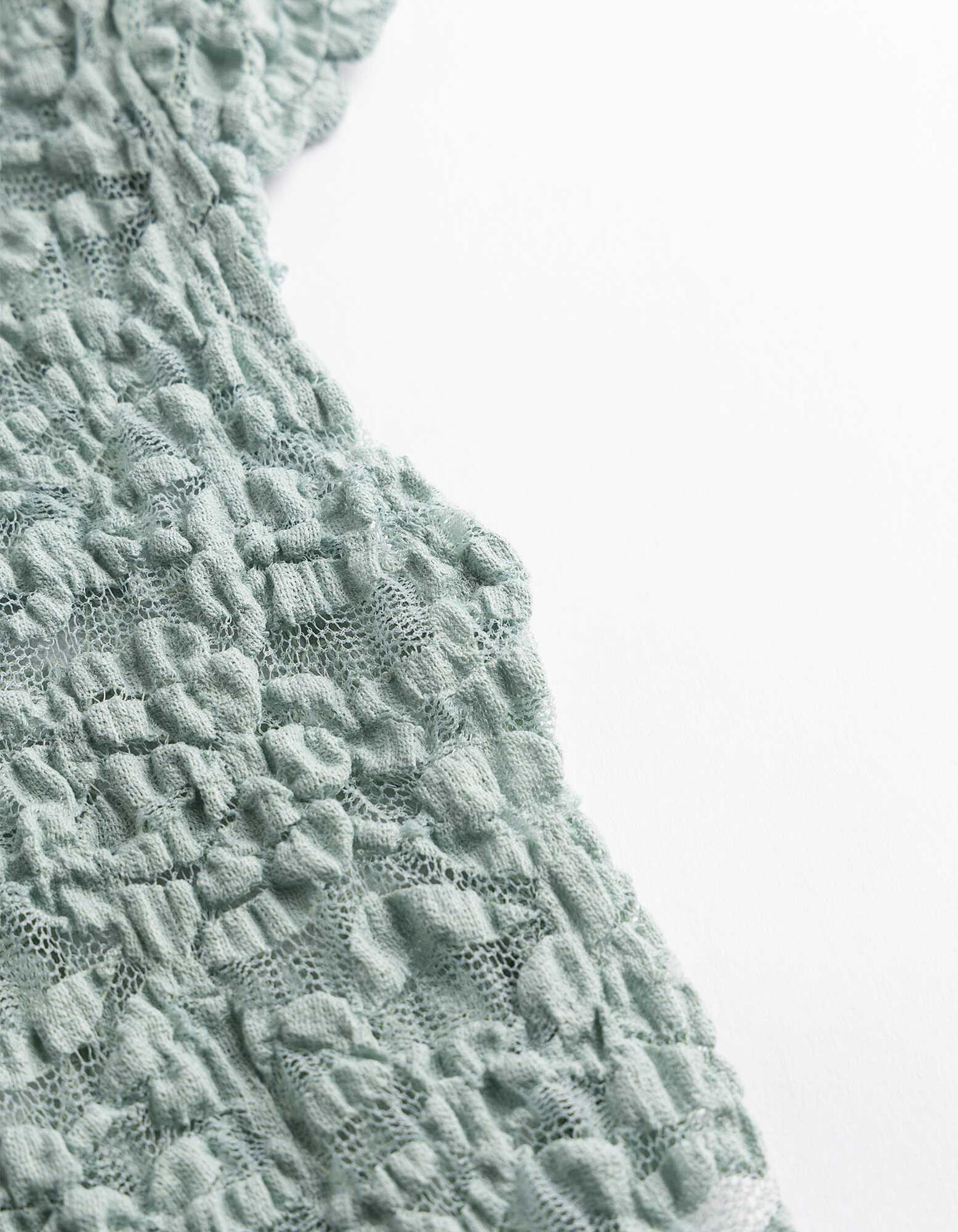 T-Shirt - Muschelsaum - Mint