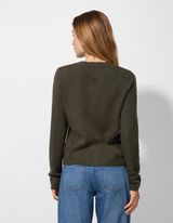 Vest - Knoopsluiting - donkergroen