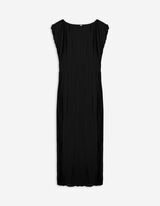 Kleid - Plisseefalten - schwarz