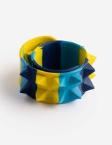 Slap-Armband - Mehrfarbiges Design - blau