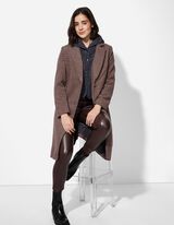 Mantel - Double-Layer-Look - beige