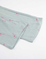 Pyžamové nohavice - Sťahovanie na šnúrku na spodnom okraji - tmavozelena