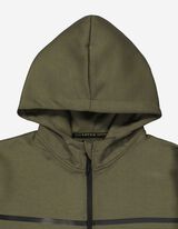 Sweatvest - Capuchon - donkergroen