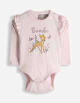 Body &agrave; manches longues - Bambi - Rose
