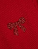 Kleid - Feinripp - rot