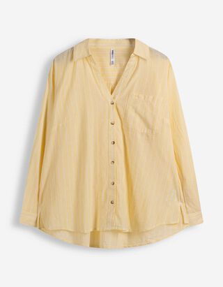 Camicia blusata - Righe - giallo chiaro