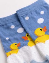 Socken - Allover-Muster - hellblau