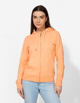 Veste molletonn&eacute;e - Capuche &agrave; cordon - Orange