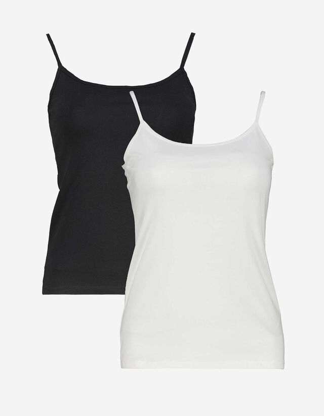 Top - Confezione da 2 pezzi - bianco