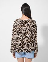 Blúz - Virágmintás - feher