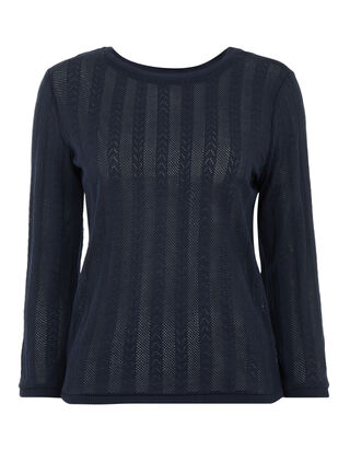 Damen Pullover mit Lochmuster