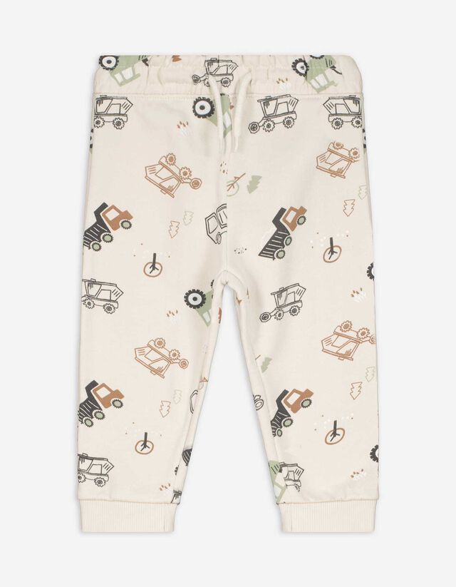 Hlače za jogging - Print po čitavoj površini - bijela