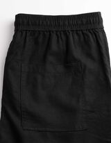 Hose - Leinen-Mix - schwarz