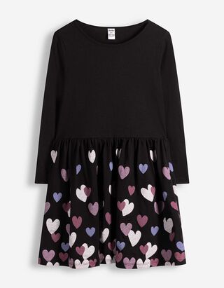 Jurk - Print - Zwart