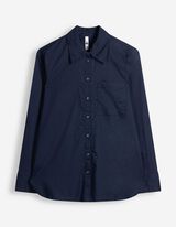 Hemdbluse - Soft-Touch - Dunkelblau