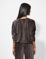 Tricou - Catifea - Maro inchis