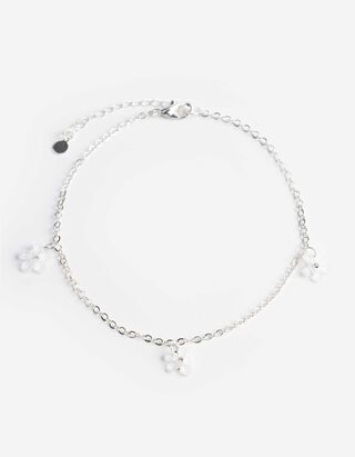 Schmuck - Florales Muster - silberfarben