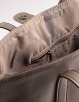 Tasche - Kunstleder - beige