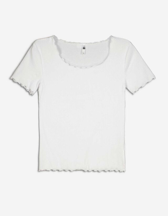 T-shirt - Misto cotone - bianco