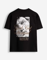 T-Shirt - R&uuml;ckenprint - schwarz