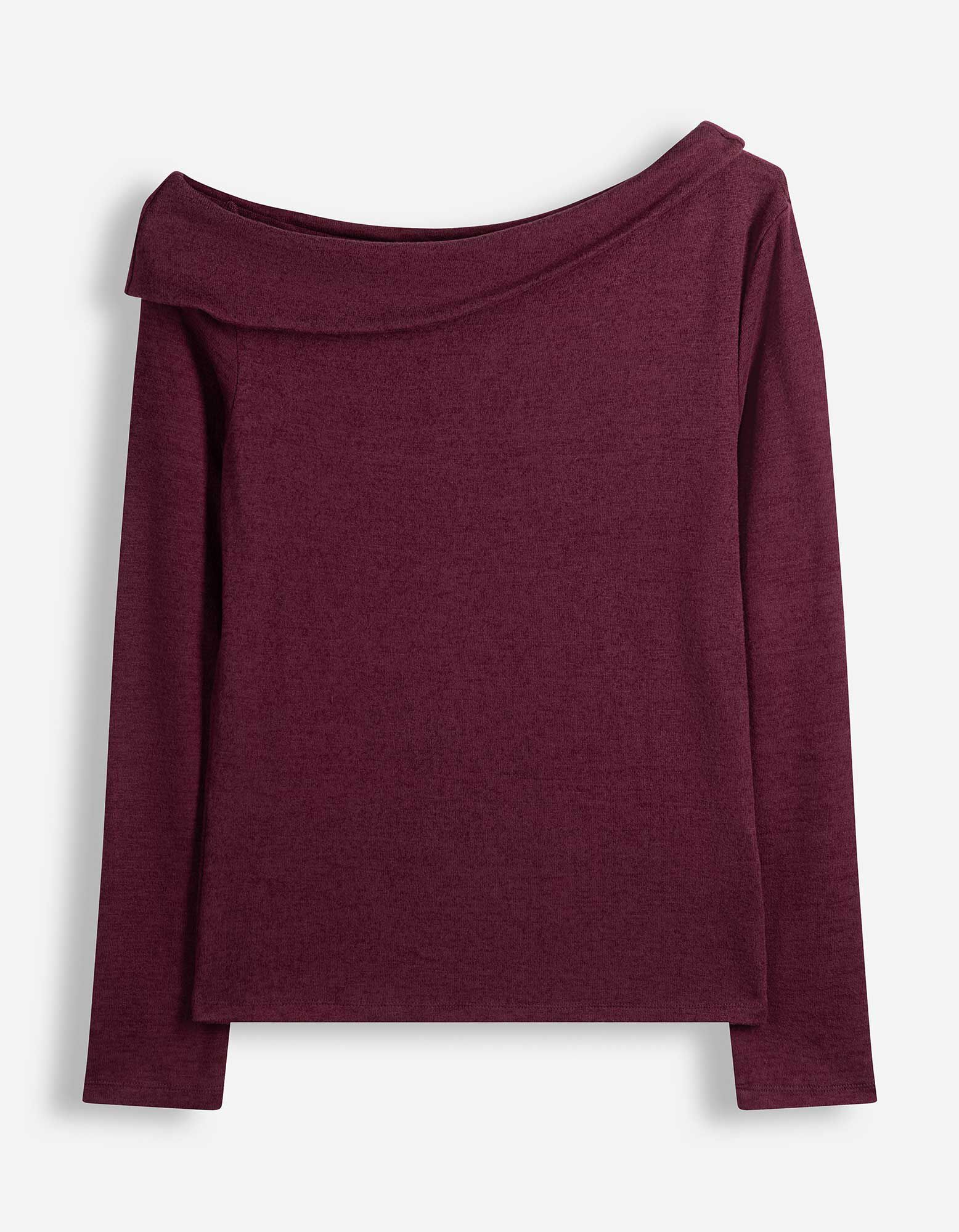 Longsleeve - Off-the-shoulder - Paars