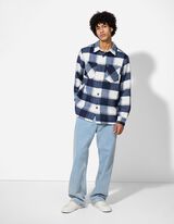 Overhemd - Ruitmotief - wit