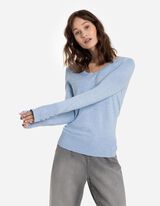 Trui - LENZING™ ECOVERO™ - lichtblauw