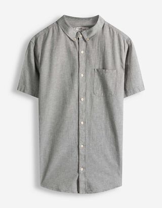 Overhemd - Linnenmix - lichtgroen