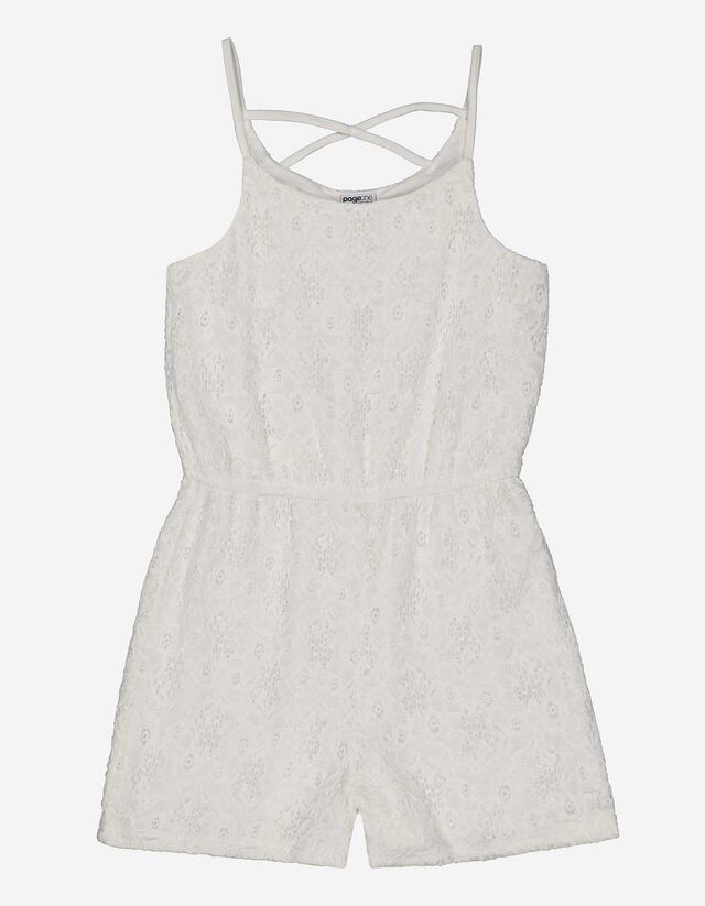 Mädchen Jumpsuit - gebundener Saum   