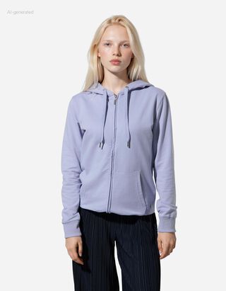 Mikina - Klasick&yacute; střih Regular Fit - svetle  modra