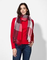 Schal - Karomuster - rot