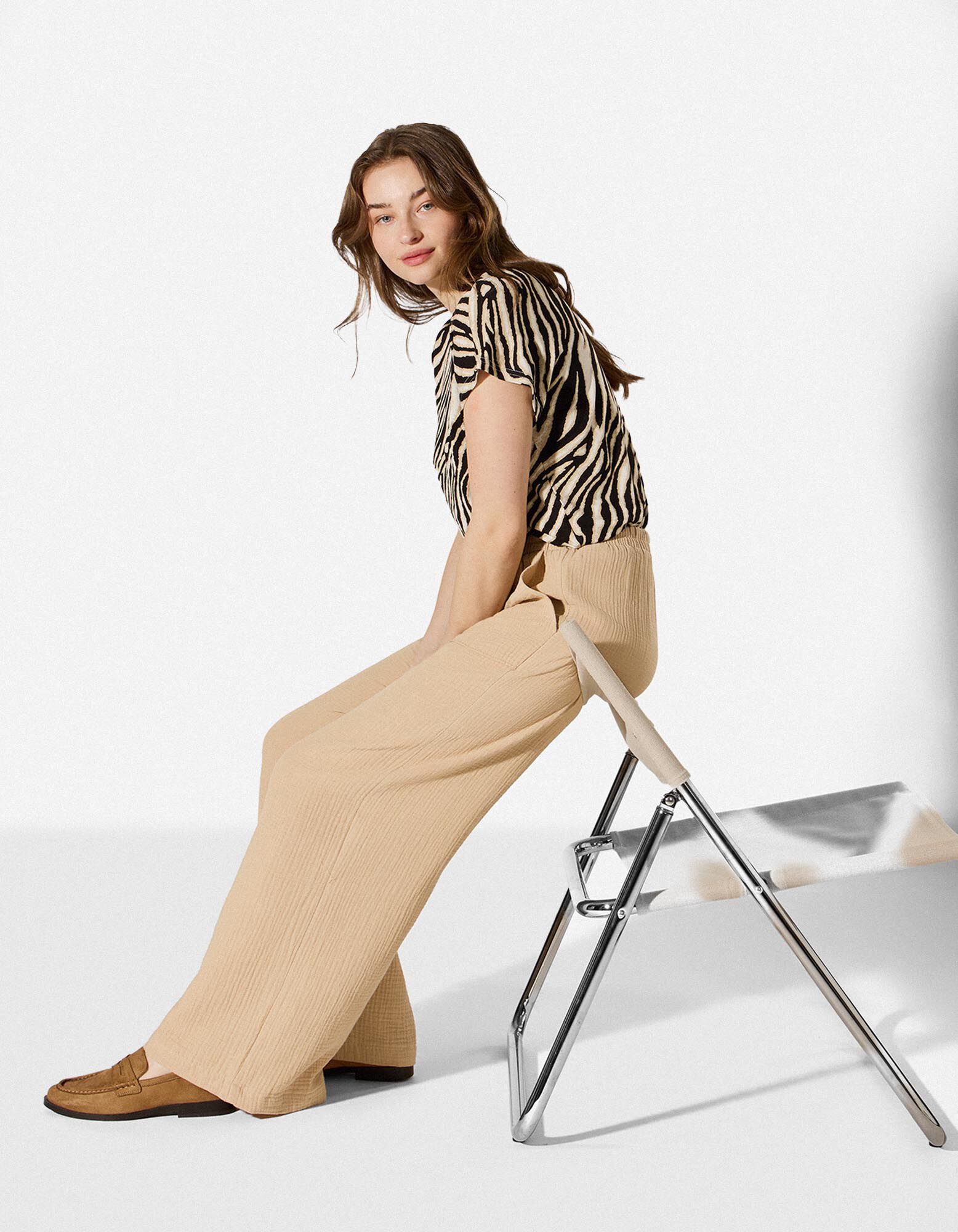 Palazzo - Musselin - Beige