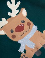 Tričko s dlhými rukávmi - Predná potlač - tyrkysovy