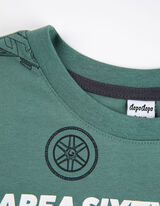 Bluză de corp cu mânecă lungă - Imprimeu - Verde