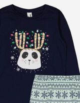 Imprimeu - Albastru inchis