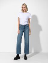 Džínsy - Straight Fit - tmavomodra