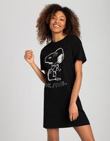 Duga majica - Print - crno