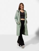 Prop&iacute;nac&iacute; mikina - tyrkysova