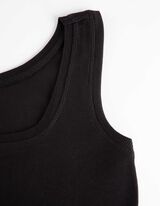 Abito midi - Spacco laterale - nero