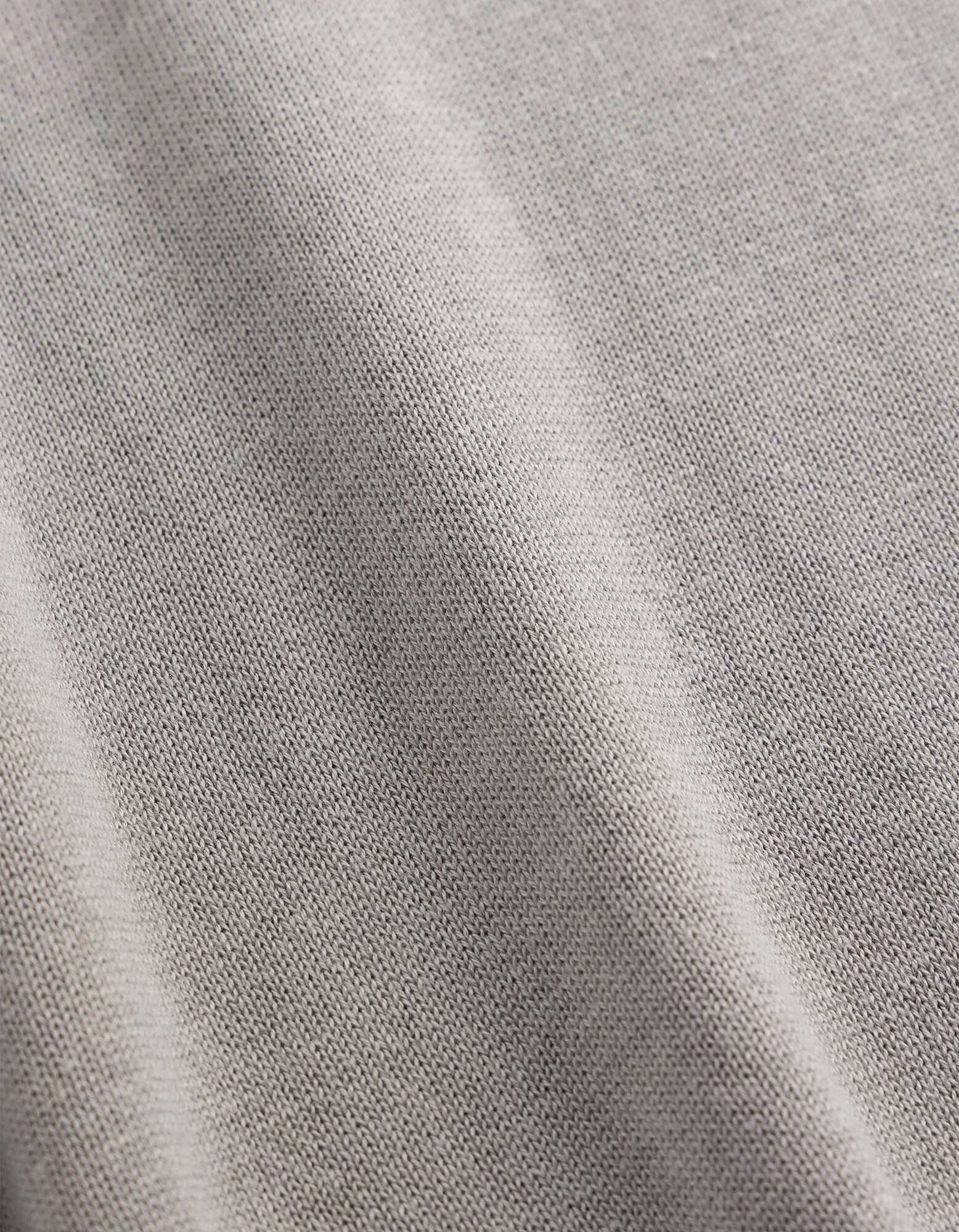 Pullover - Baumwoll-Mix - Hellgrau