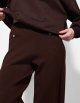 Broek - Normale lengte - donkerbruin